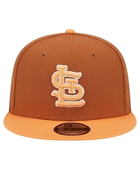 New Era Men's Brown St. Louis Cardinals Spring Color Two-Tone 9FIFTY Snapback Hat