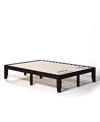 Gymax 14'' Full Size Wooden Platform Bed Frame w/ Strong Slat Support Espresso
