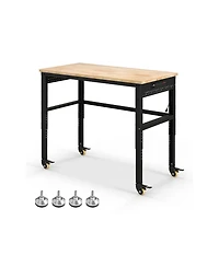 Sugift 48 Inch Adjustable Work Bench with Power Outlets