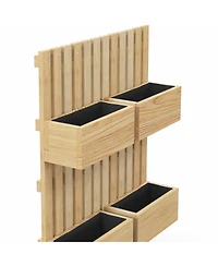 4-Box Raised Garden Bed with Trellis