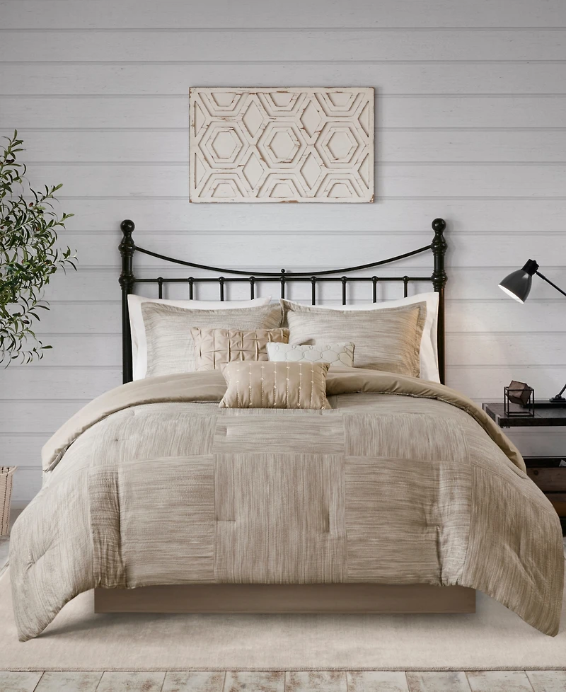 Madison Park Walter Seersucker 7-Pc. Comforter Set