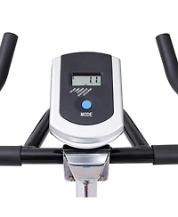 Sugift Indoor Fixed Aerobic Fitness Exercise Bicycle with Flywheel and Lcd Display