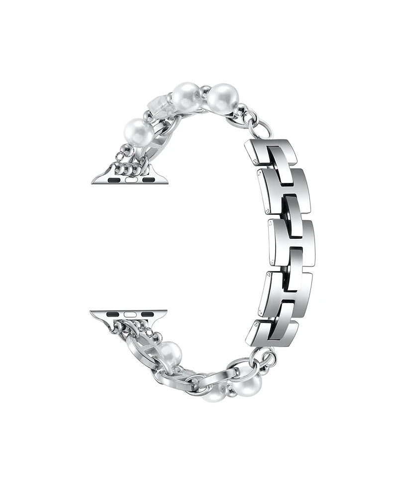 Posh Tech Luna Faux Pearl Band for Apple Watch 44,45,46,49mm