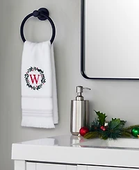 Skl Home Wreath Monogram Cotton Hand Towel, 16" x 26"