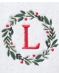 Skl Home Wreath Monogram Cotton Hand Towel, 16" x 26"