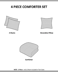 Intelligent Design Cassiopeia Watercolor Tie Dye -Pc. Comforter Set