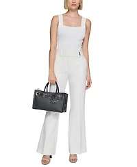 Karl Lagerfeld Paris Cerise Medium Leather Satchel