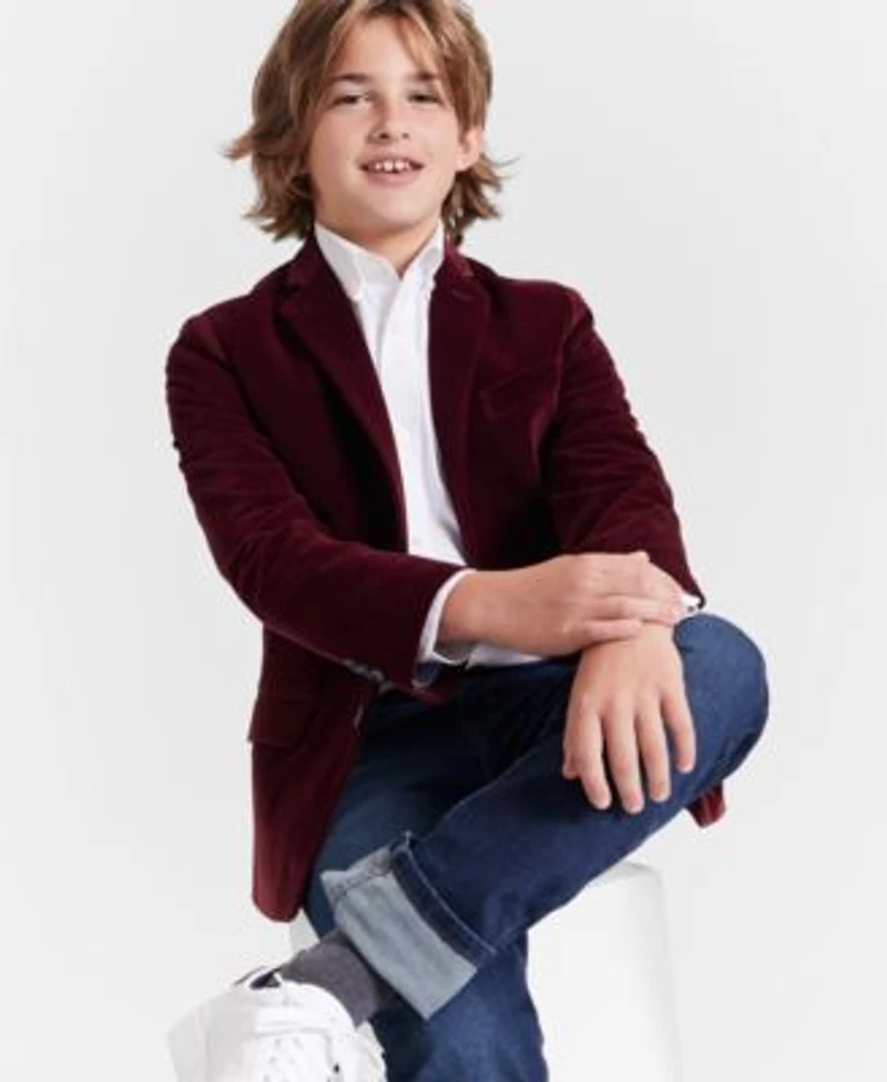 Tommy Hilfiger Big Boys Velvet Sportscoat Oxford Shirt Stretch Jeans