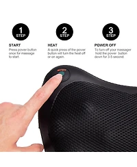 Sugift Shiatsu Pillow Massager with Heat Deep Kneading for Shoulder Neck and Back