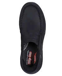 Skechers Men's Relaxed Fit Arch Slip-Ins: Motley Leather Low Slip-On Casual Sneakers from Finish Line