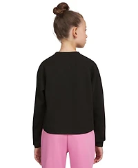 Champion Big Girls Active Ribbed Crewneck Sweatshirt