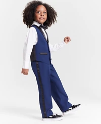 Nautica Toddler and Little Boys Tuxedo Vest 4-Piece Set
