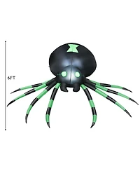 Skonyon 6 Feet Halloween Inflatable Blow-Up Spider