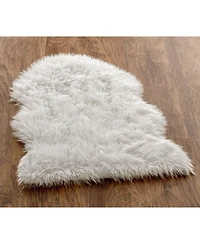 Chanasya Premium Super Soft Faux LongFur Suede Sheepskin for Sofa Couch Stool Vanity Chair Cover Luxurious Fluffy Rug Dusty Pink Solid Shaggy Area Rug