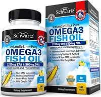 BioSchwartz Triple Strength Omega 3 Fish Oil Supplement