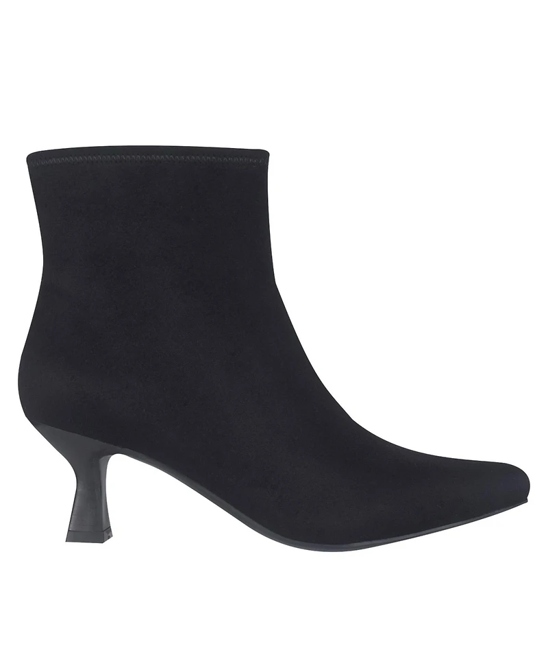 Impo Women's Nidia Stretch Kitten Heel Pointed Toe Ankle Booties