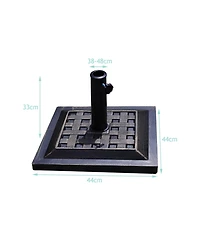 Skonyon 17.5 Inch Heavy Duty Square Umbrella Base Stand of 30 lbs for Outdoor