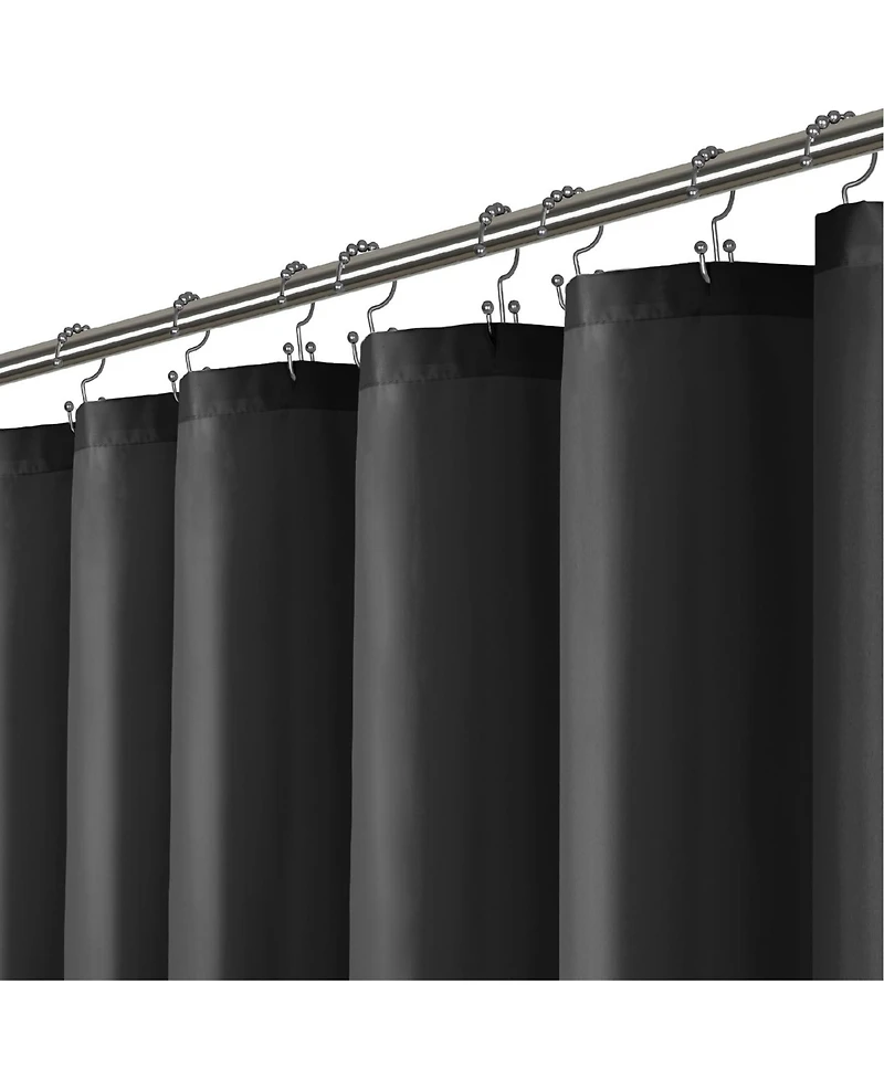 72" W x H Heavy Duty Fabric Shower Curtain Washable