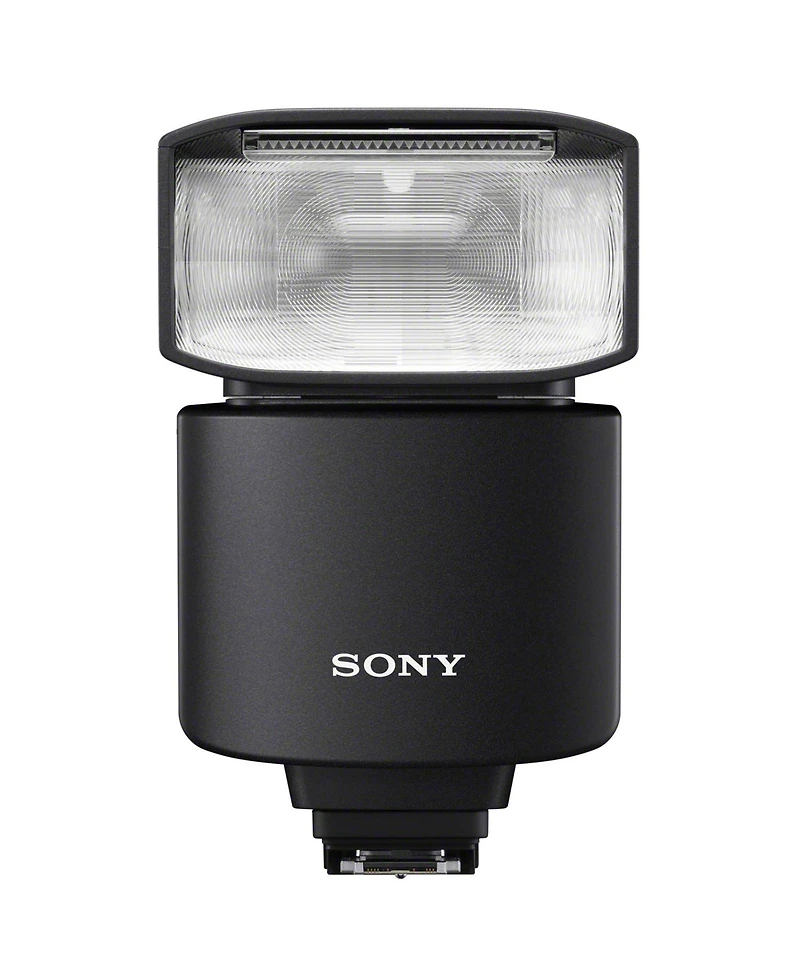 Sony Alpha GN46 Wireless Radio Control External Flash - Hvl-F46RM with 64GB Memory Card and Triple Shoe Bracket bundle