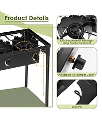 Skonyon 225 000-btu Portable Propane 3 Burner Gas Cooker