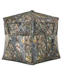 3 Person Portable Pop-Up Ground Hunting Blind with Tie-downs