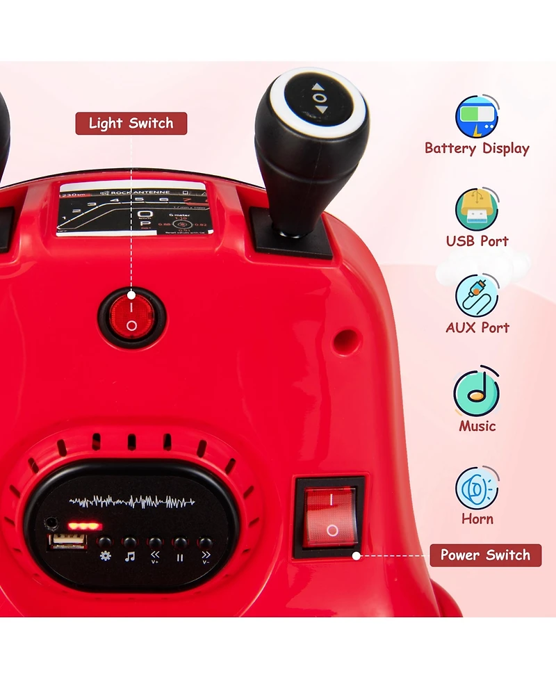 6V Bumper Car for Kids Toddlers Electric Ride On Car Vehicle