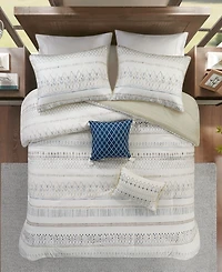 Madison Park Fraser Seersucker 5-Pc. Comforter Set, Full/Queen