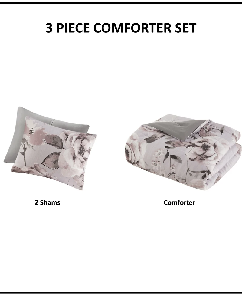 Madison Park Neko 3-Pc. Comforter Set, Full/Queen