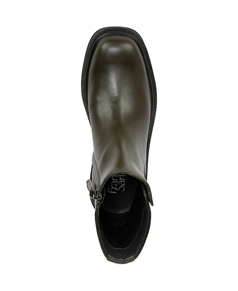 Franco Sarto Women's Axel Block Heel Square Toe Booties