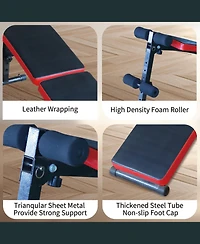 Streamdale Furniture Adjustable Utility Bench for Home Gym Strength Training