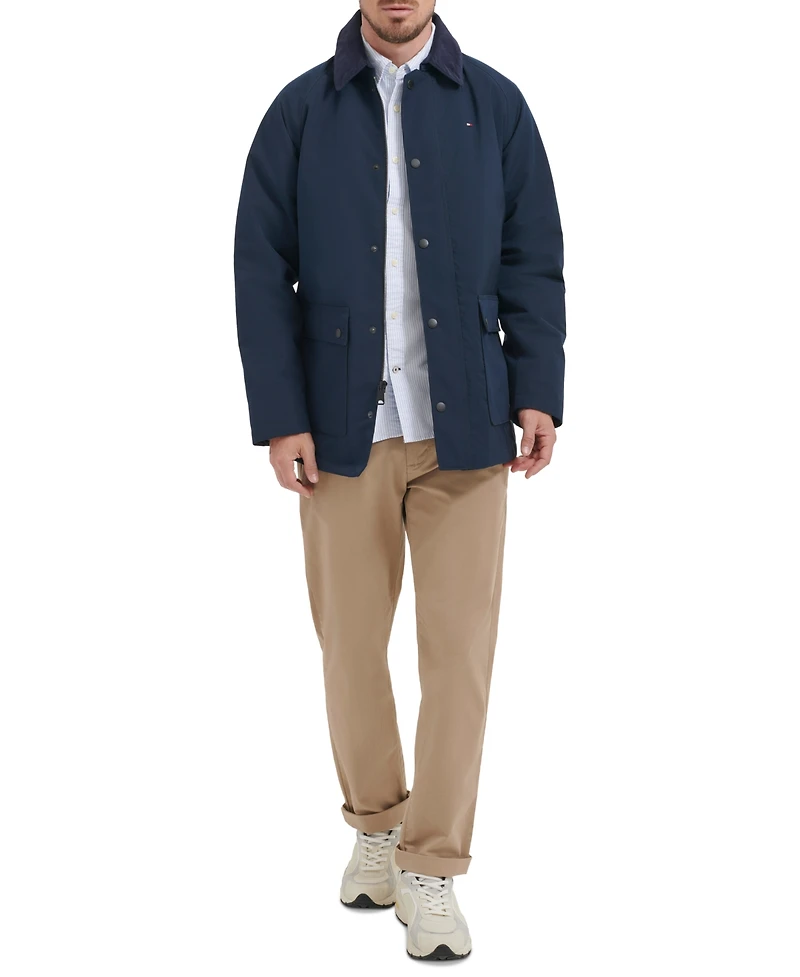 Tommy Hilfiger Men's Barn Corduroy-Collar Long-Sleeve Jacket