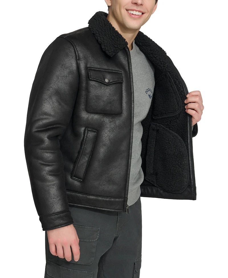 Levi's Men's Faux-Shearling Full-Zip Trucker Jacket