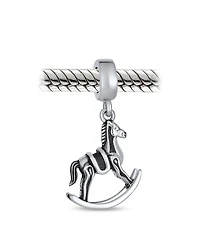Bling Jewelry Rocking Horse Dangle Charm Bead Sterling Silver Fits European Bracelet