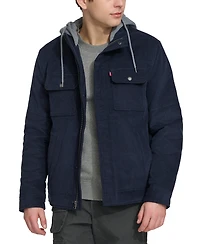 Levi's Men's Hooded Corduroy Zip Jacket