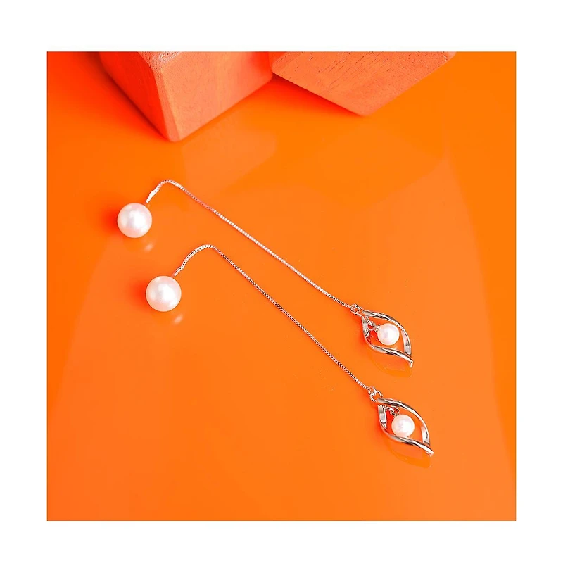 Sohi Women's Sleek Drop Earrings