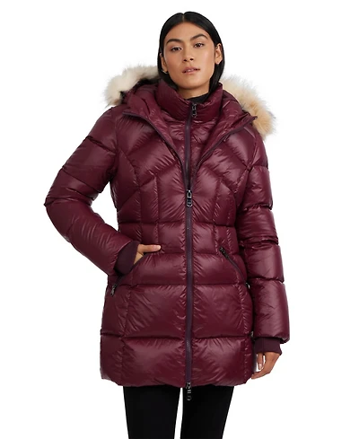 Pajar Women's Ares Fixed Hood Puffer with Fixed Bib