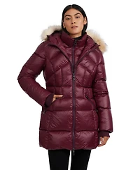 Pajar Women's Ares Fixed Hood Puffer with Fixed Bib