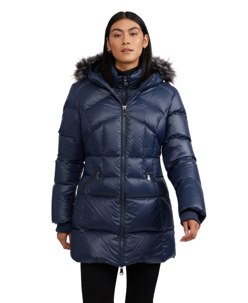 Pajar Women's Ares Fixed Hood Puffer with Bib
