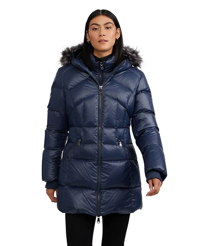 Pajar Women's Ares Fixed Hood Puffer with Bib