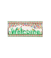 Evergreen 4 Season Trees, Set of 4 Sassafras Indoor Outdoor Switch Doormat 1'10"x10" Multicolored