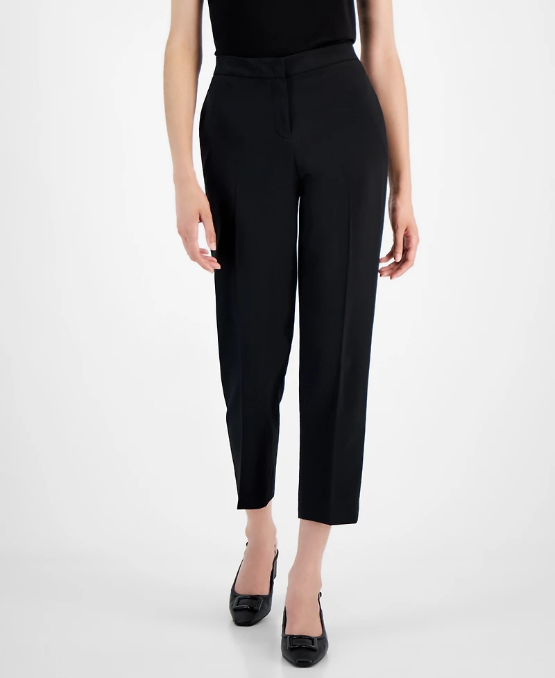 Kasper Women's Elastic Waist Slim-Fit Ankle Pant