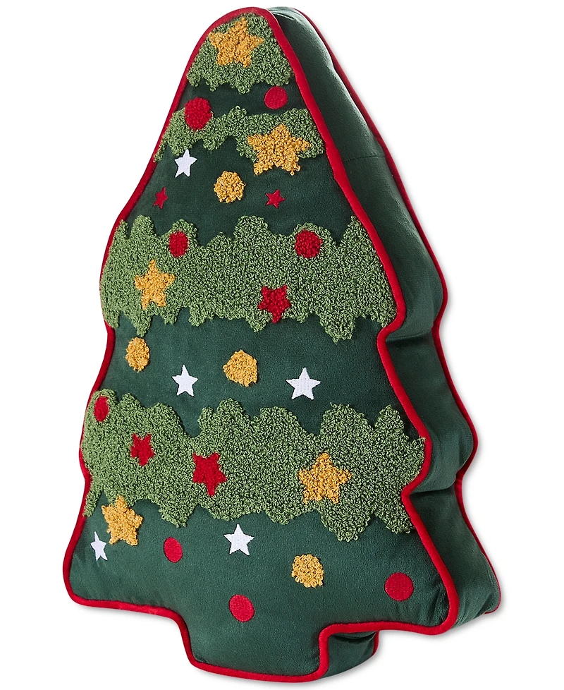 Evergreen Ivy Christmas Tree Decorative Pillow, 16" x 11"