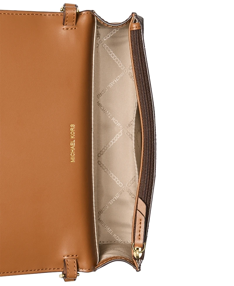 Michael Kors Jet Set Logo Medium Flap Crossbody