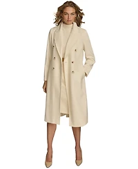 Donna Karan New York Women's Double-Breasted Reefer Coat
