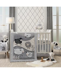 Lambs & Ivy Little Sheep White/Gray Plush Lamb Stuffed Animal Toy - Ivy