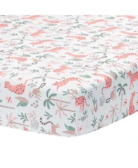 Lambs & Ivy Enchanted Safari Leopard/Lemur Jungle 3-Piece Baby Crib Bedding Set