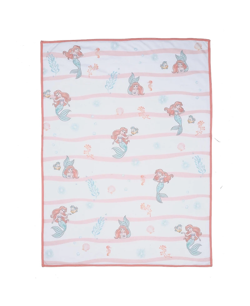 Bedtime Originals Disney Baby The Little Mermaid White Baby Blanket - Ariel