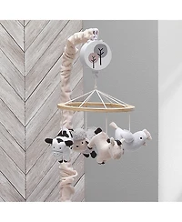 Lambs & Ivy Baby Farm Animals Musical Baby Crib Mobile Soother Toy