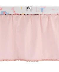 Lambs & Ivy Snuggle Jungle Pastel Safari Cotton Jersey 5-Piece Crib Bedding Set