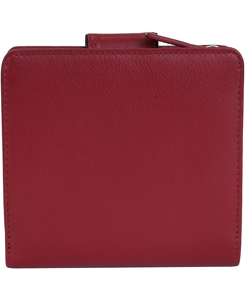 Mancini Women's Sonoma Rfid Secure Clutch Wallet